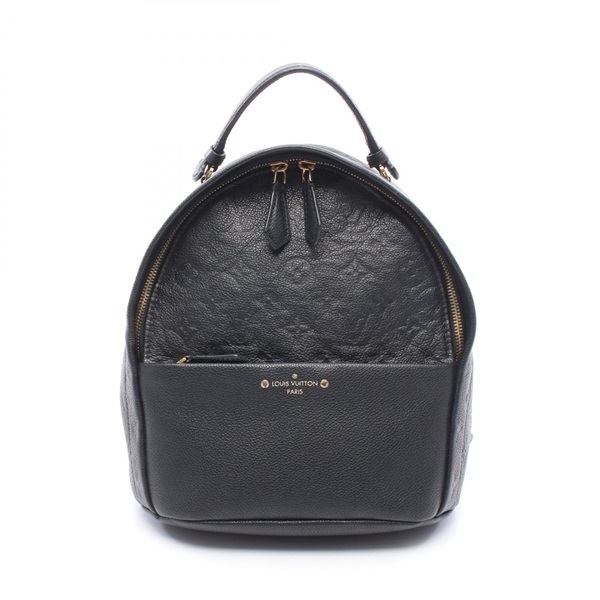 LOUIS VUITTON Sorbonne Rucksack Backpack M44016 Monogram empreinte leather Noir