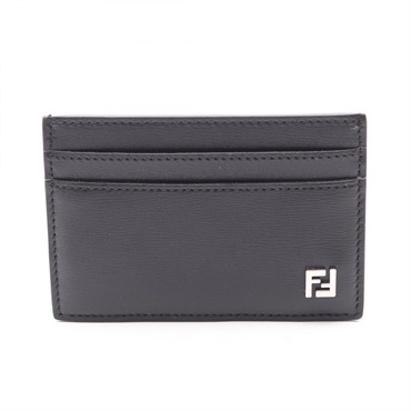 FENDI FF Squared Card Case 7M0371AVV6F0GXN leather Black NEW mens