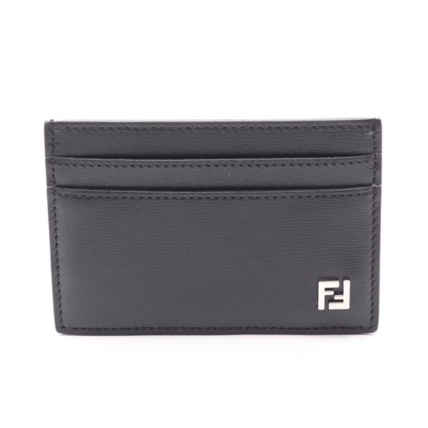 FENDI FF Squared Card Case 7M0371AVV6F0GXN leather Black NEW mens