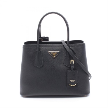 PRADA Shouder Crossbody Tote Bag 1BG8872A4AF0002 Saffiano leather Black NEW