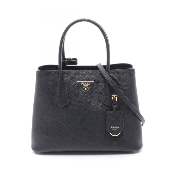 PRADA Shouder Crossbody Tote Bag 1BG8872A4AF0002 Saffiano leather Black NEW