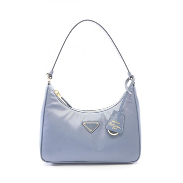 PRADA Re-Edition 2005 Re-Nylon mini Handbag 1N204XR064F0KVH leather Blue NEW