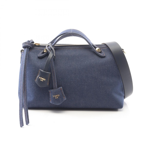 FENDI BY THE WAY SOFT MEDIUM Reversible Shoulder Crossbody Handbag denim NEW