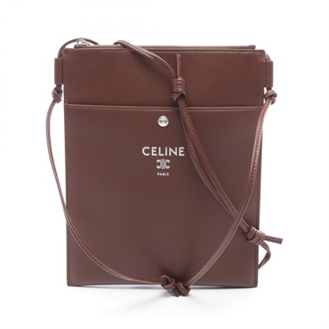 CELINE Sharp Pouch Takeaway Shoulder crossbody Bag L103B2K0519KE leather brown