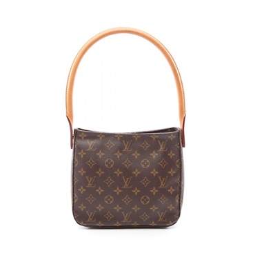 LOUIS VUITTON Looping MM Shoulder Bag M51146 Monogram canvas leather Brown Used