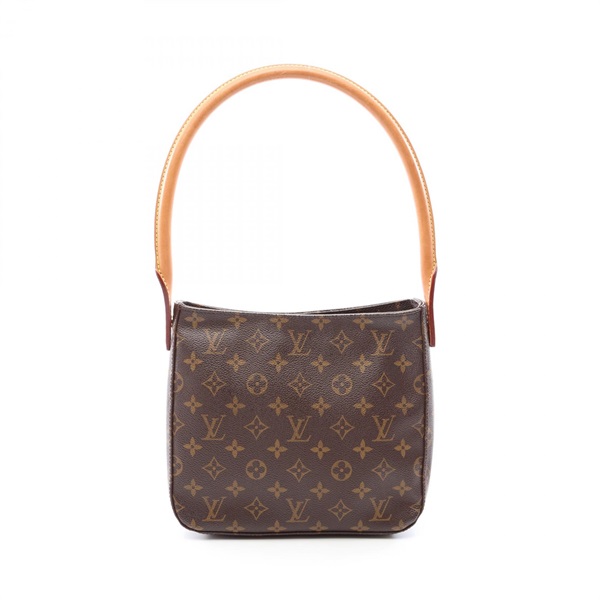 LOUIS VUITTON Looping MM Shoulder Bag M51146 Monogram canvas leather Brown Used