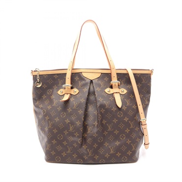 LOUIS VUITTON Palermo GM Shoulder Tote Bag M40146 Monogram canvas leather Used