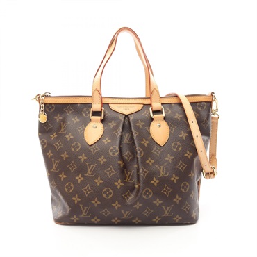 LOUIS VUITTON Palermo PM Shoulder Tote Handbag M40145 Monogram canvas Used LV