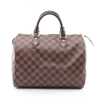 LOUIS VUITTON Speedy 30 Handbag N41364 Damier Ebene canvas leather Brown Used LV