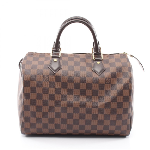 LOUIS VUITTON Speedy 30 Handbag N41364 Damier Ebene canvas leather Brown Used LV