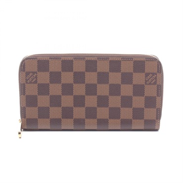 LOUIS VUITTON Zippy Around long Wallet Purse N41661 Damier Ebene canvas Used LV