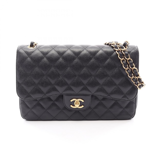 CHANEL Jumbo Matelasse 30 Classic Large W Flap Shoulder Bag A58600 leather GHW