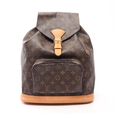 LOUIS VUITTON Montsouris GM Rucksack Backpack M51135 Monogram canvas Used women