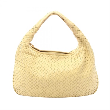 BOTTEGA VENETA Veneta Intrecciato Shoulder Bag 115653 leather Yellow Used