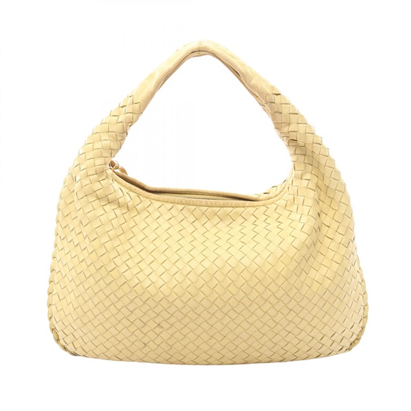 BOTTEGA VENETA Veneta Intrecciato Shoulder Bag 115653 leather Yellow Used