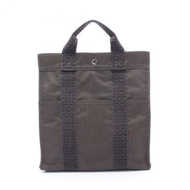 HERMES Herline Ad MM Rucksack Backpack canvas Gray Used unisex SHW