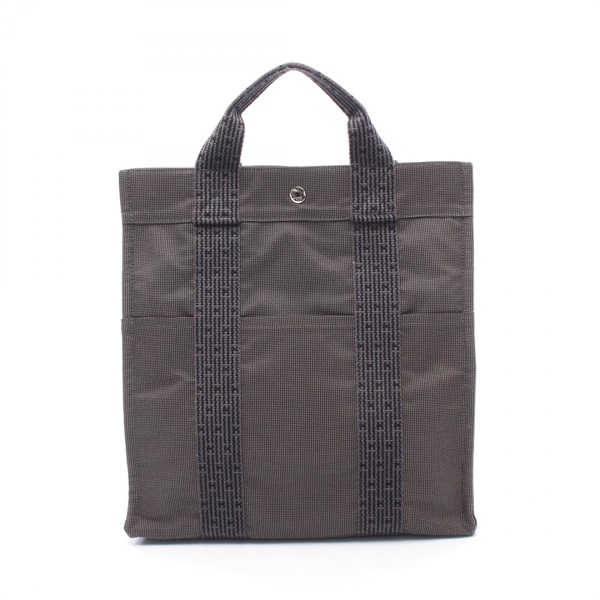 HERMES Herline Ad MM Rucksack Backpack canvas Gray Used unisex SHW