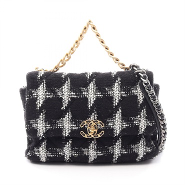 CHANEL 19 dix-neuf Matelasse chain crossbody Shoulder Bag AS1161 Tweed leather