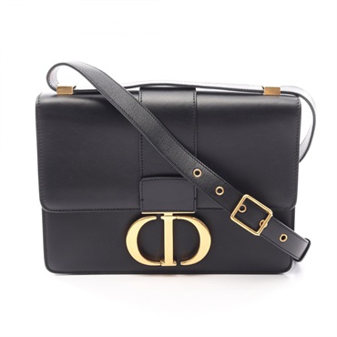 Christian Dior 30 MONTAIGNE Shoulder crossbody Bag M9203UMOS leather Black Used