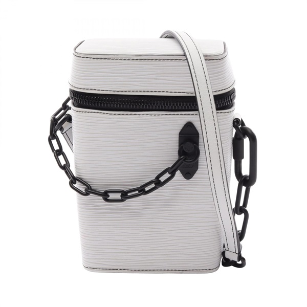 LOUIS VUITTON Phone box Blanc Shoulder Bag M68791 Epi leather White Used