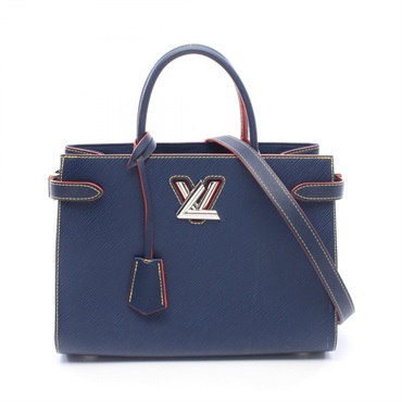 LOUIS VUITTON Twist Shoulder Tote Bag M54980 Epi leather Indigo blue Used Women