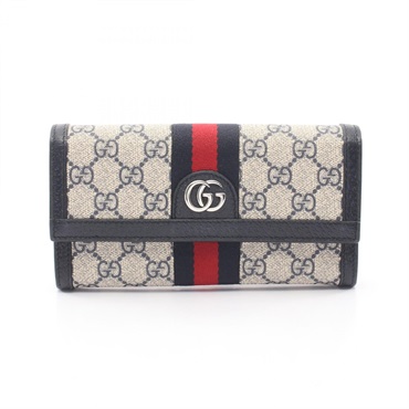 GUCCI Ophidia GG Supreme Continental Wallet Bifold purse 523153 Canvas Multi