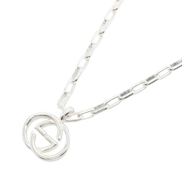 GUCCI Necklace Pendant Silver925 GG Used unisex