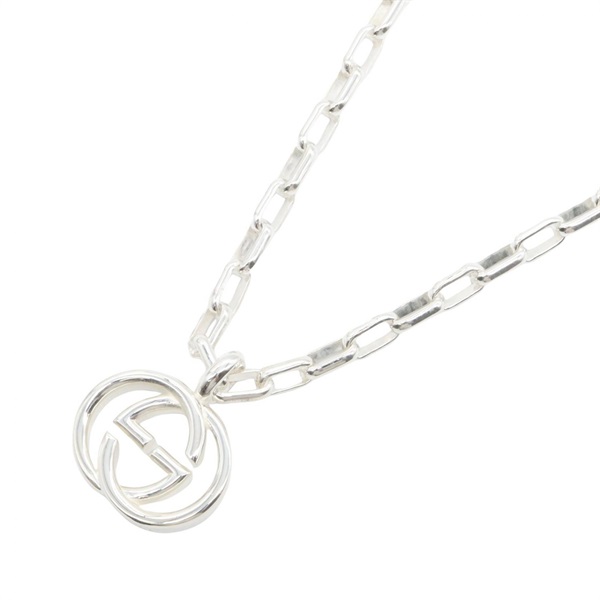 GUCCI Necklace Pendant Silver925 GG Used unisex