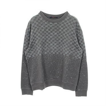 LOUIS VUITTON Damier spread printed sweatshirt #XL RM222M IHN HNY11W cotton Gray