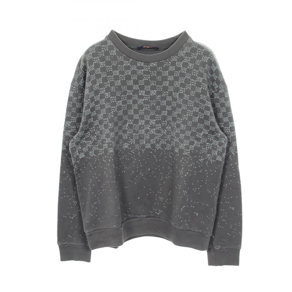 LOUIS VUITTON Damier spread printed sweatshirt #XL RM222M IHN HNY11W cotton Gray