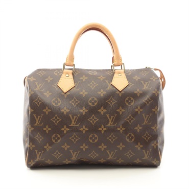 LOUIS VUITTON Speedy 30 Handbag M41526 Monogram canvas leather Brown Used