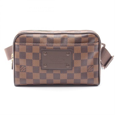 LOUIS VUITTON Brooklyn Waist bum belt bag N41101 Damier leather Ebene used LV