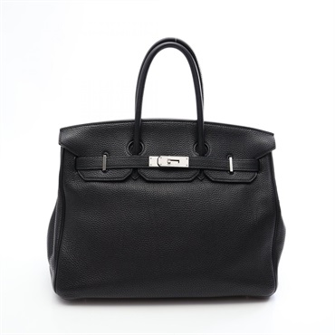 HERMES Birkin 35 Handbag K Togo leather Black Used Women SHW