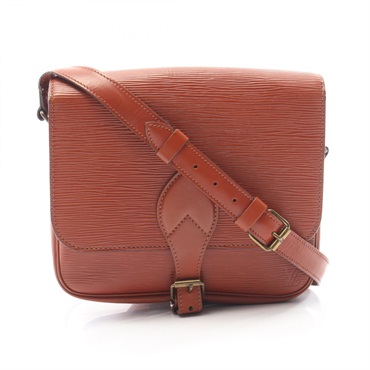 LOUIS VUITTON Cartouchiere Shoulder Bag M52243 Epi leather Kenyan Fawn Used LV