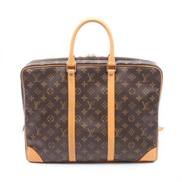LOUIS VUITTON Porte Document Voyage Briefcase M53361 Monogram leather Brown Used