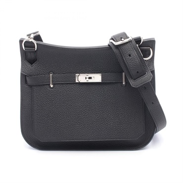 HERMES Jypsiere 28 Shoulder crossbody Bag N 061784CK Taurillon Clemence BK SHW