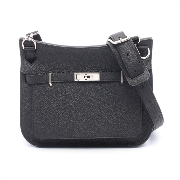 HERMES Jypsiere 28 Shoulder crossbody Bag N 061784CK Taurillon Clemence BK SHW