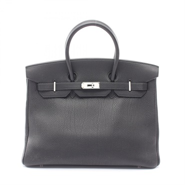 HERMES Birkin 35 Handbag G 027767CK Togo leather Black Used SHW