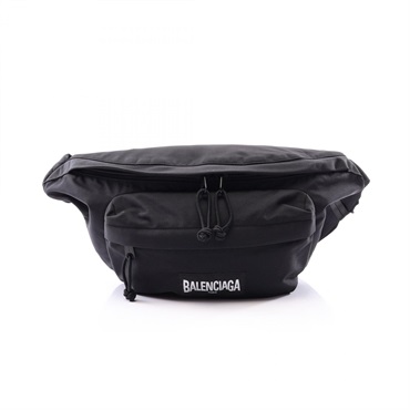 BALENCIAGA Explorer Belt XXL Waist Bum Bag canvas Black Used mens