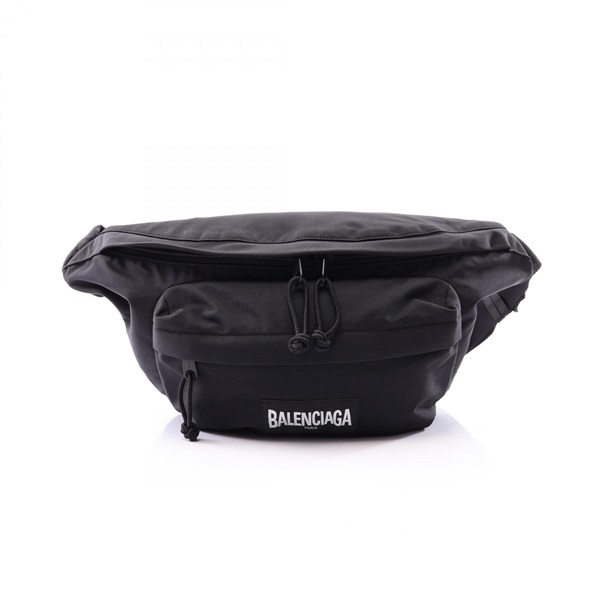 BALENCIAGA Explorer Belt XXL Waist Bum Bag canvas Black Used mens