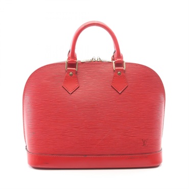 LOUIS VUITTON Alma Handbag M52147 Epi leather Castilian red Used Women