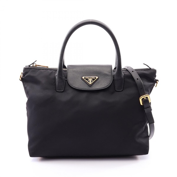 PRADA TESSUTO SAFFIAN Tote Shoulder Crossbody Bag 1BA106 Nylon Saffiano leather