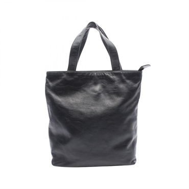 CHANEL COCO Mark Tote hand Bag Lambskin Black Used Women GHW