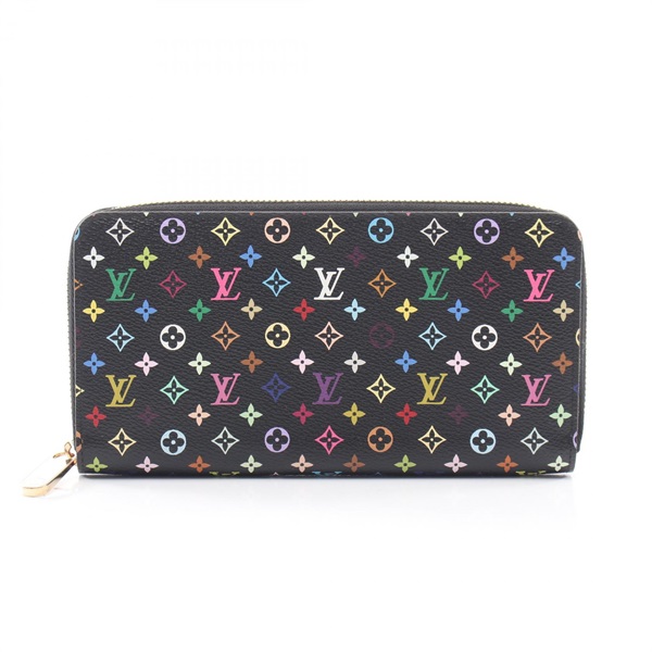LOUIS VUITTON Zippy wallet Around long purse M60243 Monogram Multicolore Noir LV