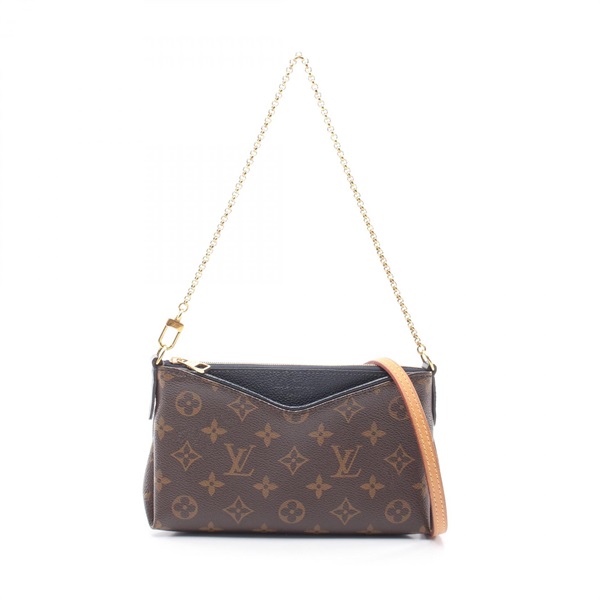 LOUIS VUITTON Pallas Clutch chain shoulder crossbody Handbag M44058 Monogram LV