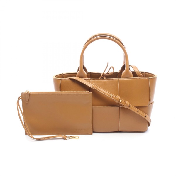 BOTTEGA VENETA Mini Arco Shoulder Tote Bag 709337 leather Brown Used Women