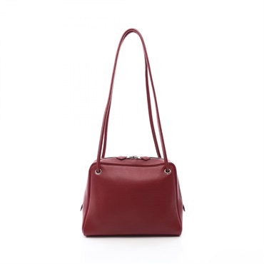 HERMES Tantan GM Shoulder Tote Bag Togo leather Bordeaux Rouge H Used Women SHW
