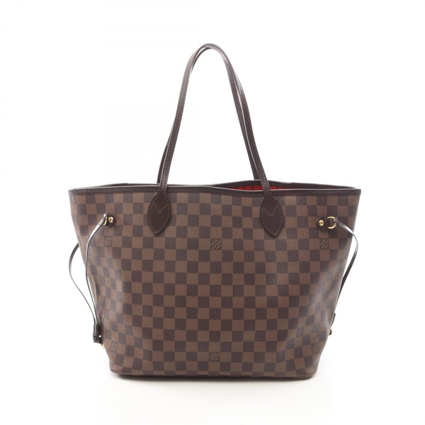 LOUIS VUITTON Neverfull MM Tote shoulder Bag N51105 Damier leather Ebene Used