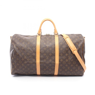LOUIS VUITTON Keepall 55 travel shoulder hand bag M41424 Monogram leather Brown