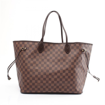 LOUIS VUITTON Neverfull GM Shoulder Tote Bag N51106 Damier Brown Ebene Used